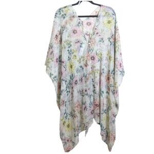 Fairycore Floral Lightweight Sheer Kimono Cardigan Women's S/M